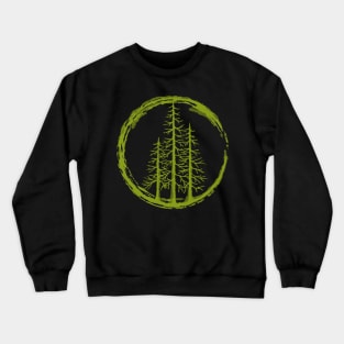 Pacific Northwest Evergreen Trees watercolor design. Crewneck Sweatshirt